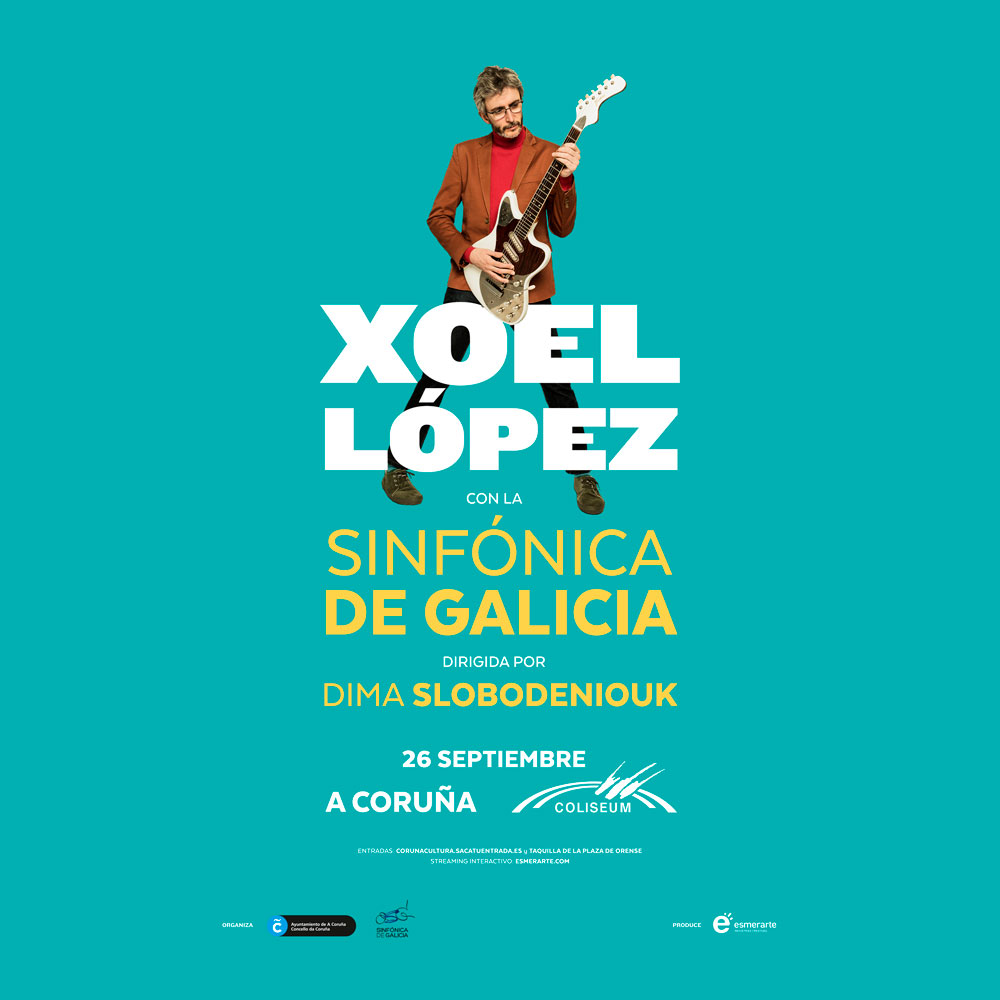 Concierto Xoel López A Coruña Coliseum con la Orquesta Sinfónica de Galicia